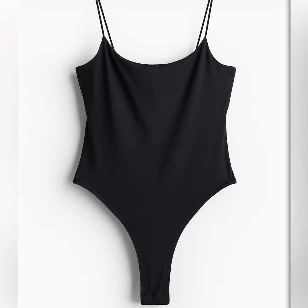 H&M Black Strappy Bodysuit